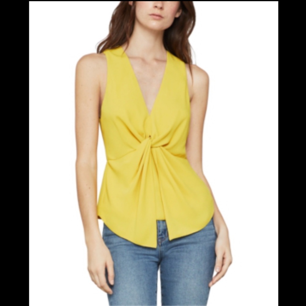 BCBGMAXAZRIA Twist Front Tank